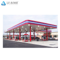 Outdoor waterproof customized design steel structure gas station canopy